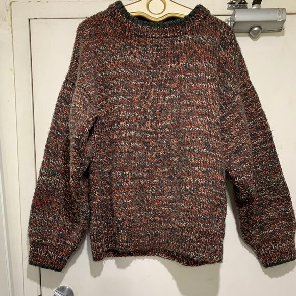 HANDMADE KNITTED CHUNKY WOOL SWEATERS SIZE L/XL - Picture 4 of 10
